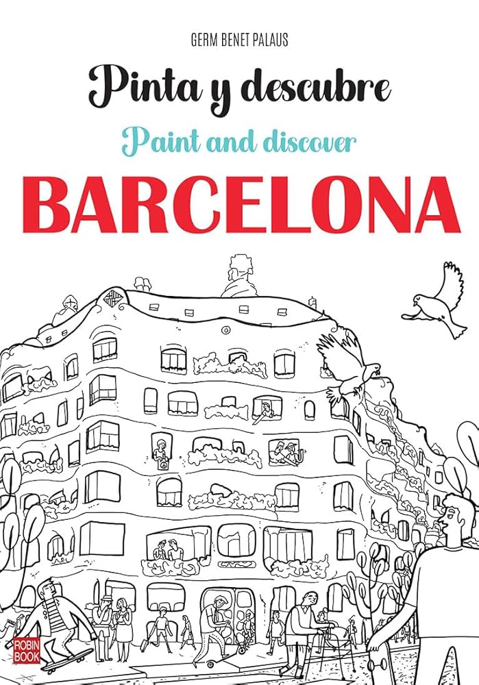 Amazon | Pinta y descubre Barcelona/ Paint and Discover